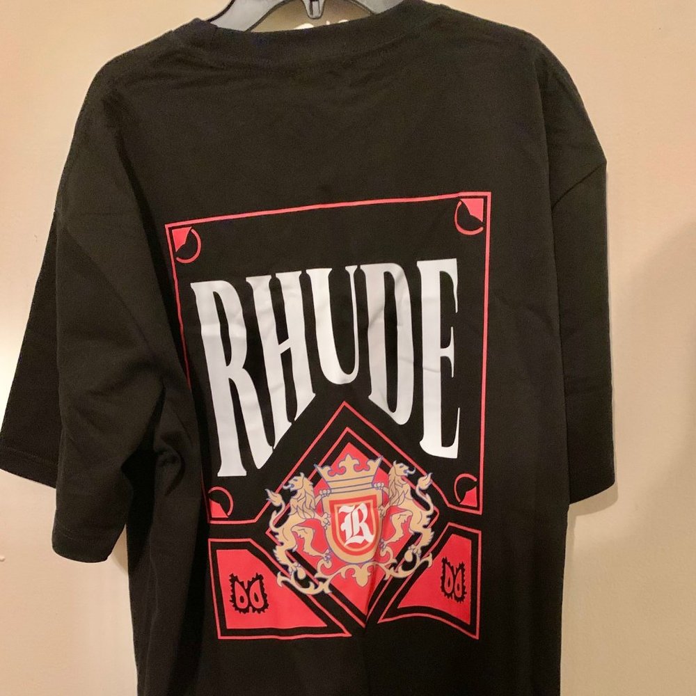 Rhude Black Graphic T-Shirt